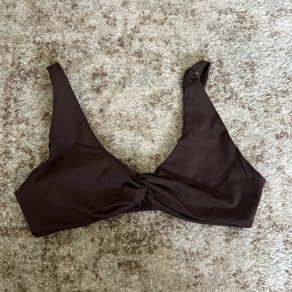 YoungLA Brown Twist Front Top
